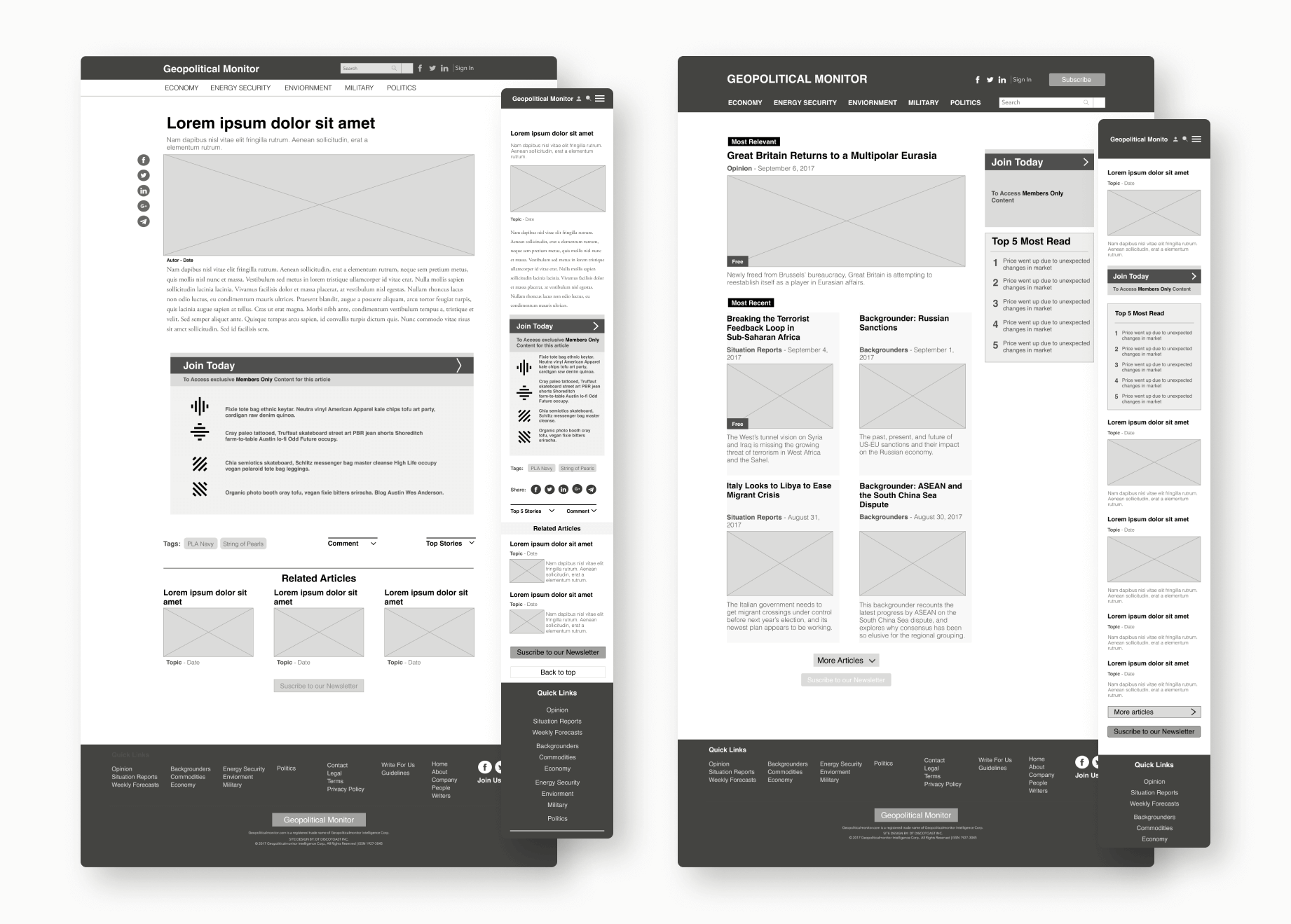 Wireframes